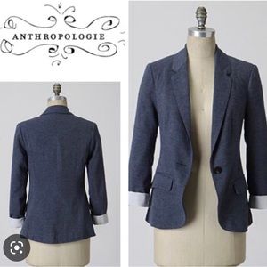Anthropologie Blue Blazer